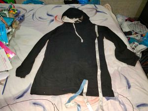 Stylish Black Hoodie Tunic for Women