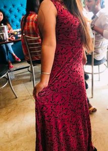 Wine Coloured Gown
