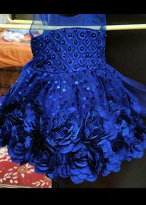 Sparkling Royal Blue Party Dress