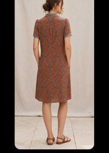 Floral Print Short Sleeve Shirt Dress