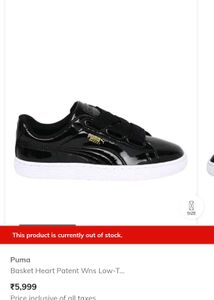 Puma Women's 🖤🩶Basket Heart Sneakers🖤🩶