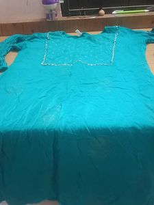 Elegant Turquoise Kurta Set