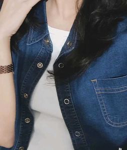 Classic Denim Short-Sleeve Shirt