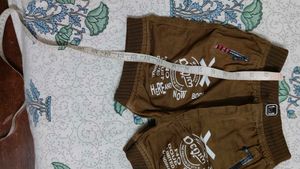 Brown cotton Shorts