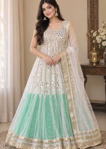 Beautiful White Pearl Gown