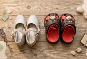 Sparkly & Cute Kids belly sandals and crocs