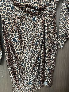 New tag Madame brand Chic Leopard Print Wrap Dress