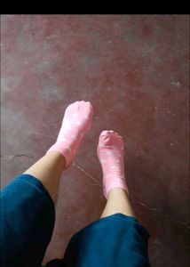 Cute Pink Heart Pattern Socks