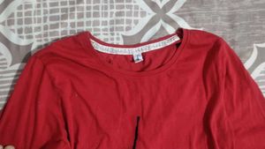 Relaxed red Graphic Tee
