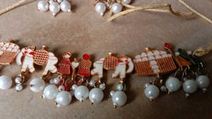 Charming Pearl Necklace &amp; Earring Set