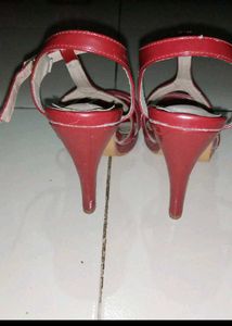 Red Copper heels sandals