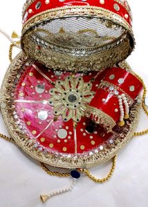 Karwa chauth thali handicraft ❤️❤️✨✨✨Decorative Po