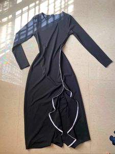 ZARA Elegant Black Long Sleeve Dress