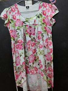Floral Print Tunic Top