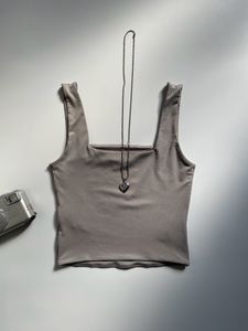 Square neck crop top