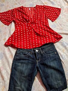 Red Polka Dot T-shirt