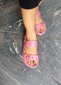 Cute Pink Flower Sandals