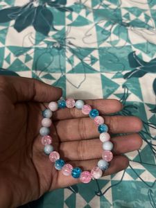cotton candy Beaded Bracelet