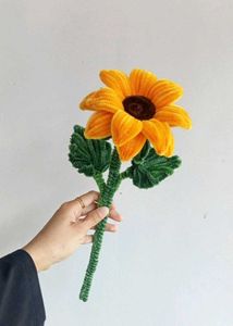 Handmade Sunflower Pipe Cleaner Flower