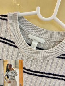 H&M Ribbed Knit Top