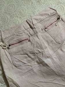 Lightweight Beige Casual Pants
