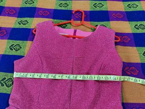 Sparkly Pink A-Line Party Dress