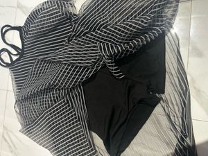 Chic Striped Mini Dress