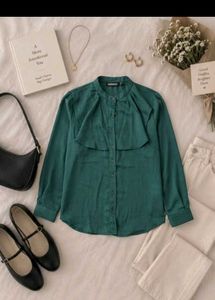 Green firmal shirt