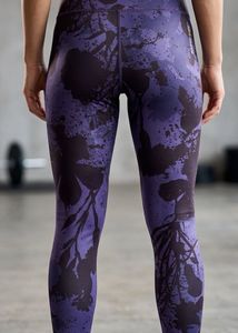 HRX Purple Floral Leggings