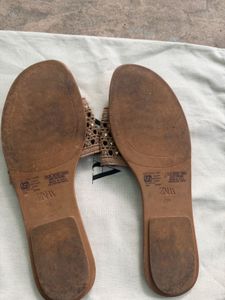 Zara Embellished Flats | Size 38