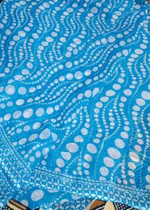 Beautiful Blue &amp; White saree
