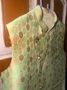 Men's Ethnic Light Green Kurta Set