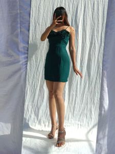 Green Mini Bodycon Dress