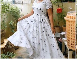 Cute Panda Print Maxi Dress