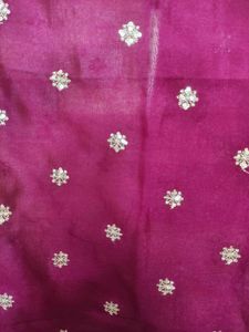 Embroidered Silk Dupatta