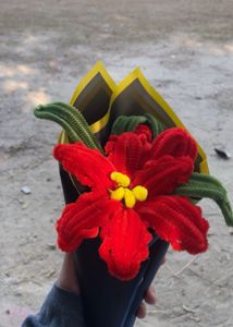 Handmade Red Flower Bouquet