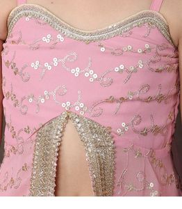 Stunning Pink Embroidered Kurta Set