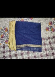 Elegant Royal Blue &amp; Gold Lehenga Choli