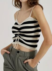 Striped Ruched Camisole Top