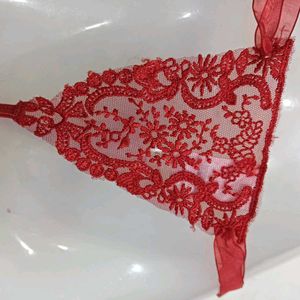 Red 🥰Lace G-String Panty