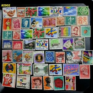🫟50 Switzerland Postage Stamps