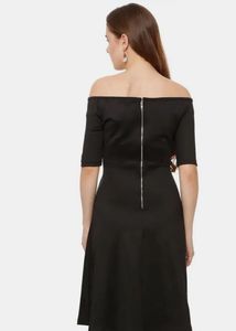 Chic Off-Shoulder Black Dress