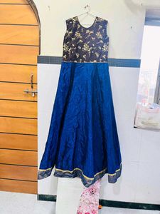 Elegant Blue Ethnic Gown