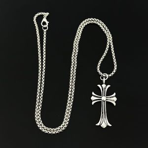 Silver Cross Pendant Necklace