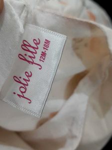 Light Pink Printed Frock For Girl's