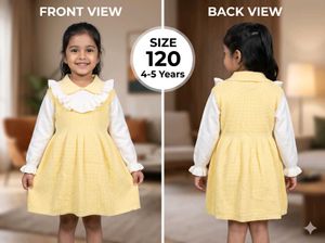 Cute Yellow Knit Dress (4-5 Y)