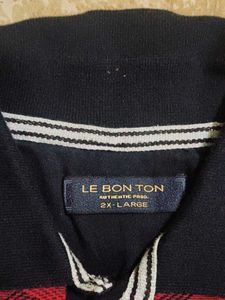 LE BON TON Men's Stylish Red Polo Shirt