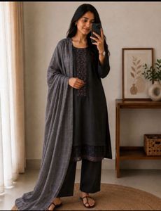 Elegant Black Kurta Set with Dupatta