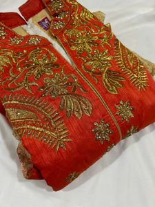 Embroidered Ethnic anarkali Dress Material