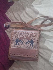 new unused Handmade Leather Sling Bag wit